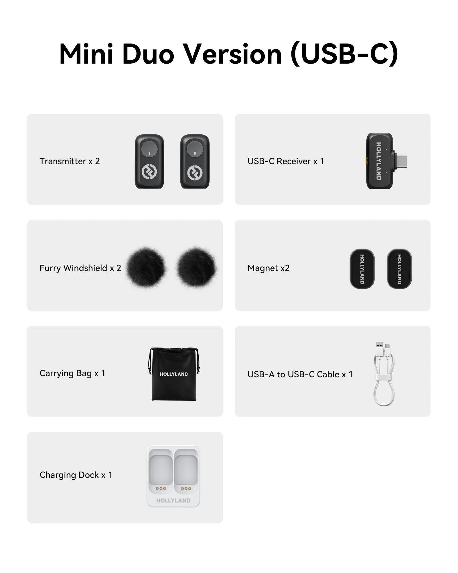 Deals for You Days！Hollyland Wireless Microphone LARK A1 USB-C for Iphone & Android 45Khz/24Bit, Magnetic Mini Mic for Podcast, Vlogging