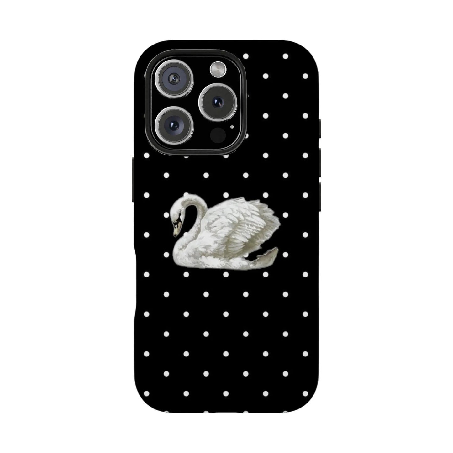 Viral Rococo Swan Print Phone Case, Soft Romantic Aesthetic, Coquette Swan Lace Cover, Compatible for Iphone 17 16 15 14 13 12 11 and for Samsung S26 S25 S24 S23 S22 S21, Perfect Holiday Gift